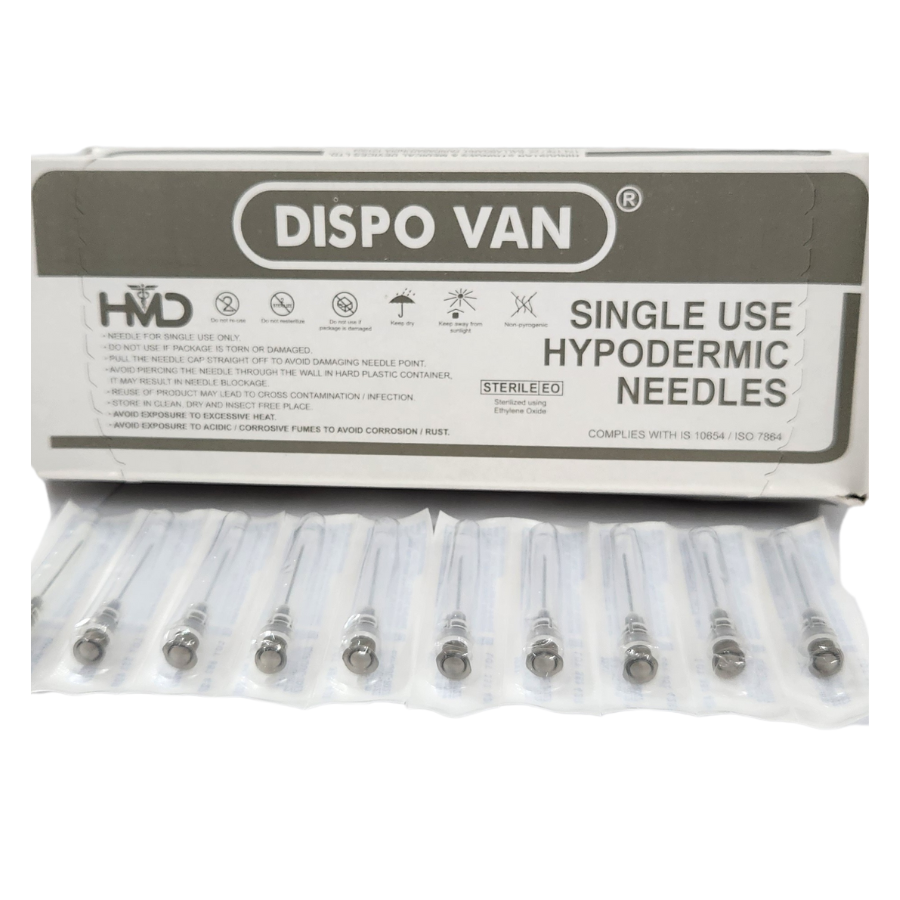 dispo van hypodermic needle - 20g*1.5 inch - 100 units pack