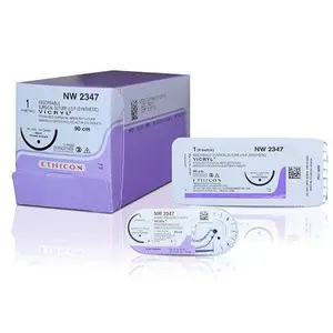 Ethicon Vicryl Sutures USP 1, 1/2 Circle Tapercut Heavy - NW2364