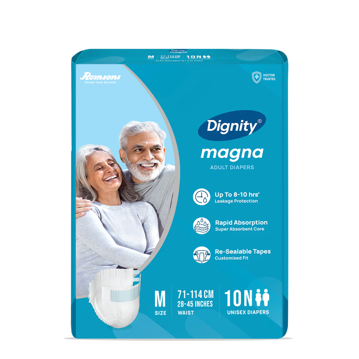 Romson Dignity Magna Adult Diapers 10s - Medium