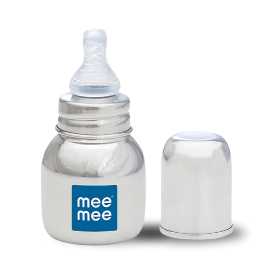 Mee Mee Baby Milk Safe Steel Feeding Bottle 120 ml