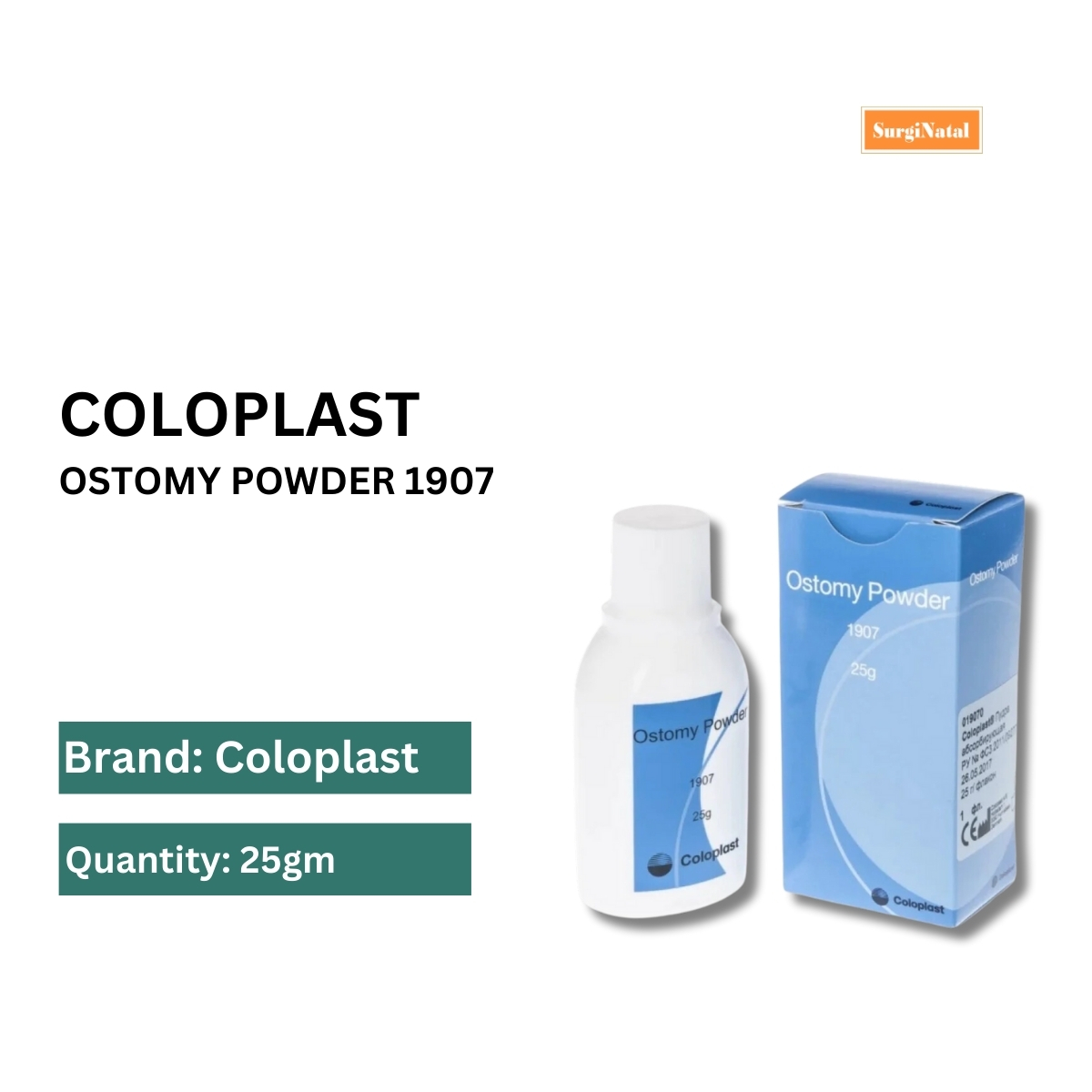  1907 coloplast ostomy powder