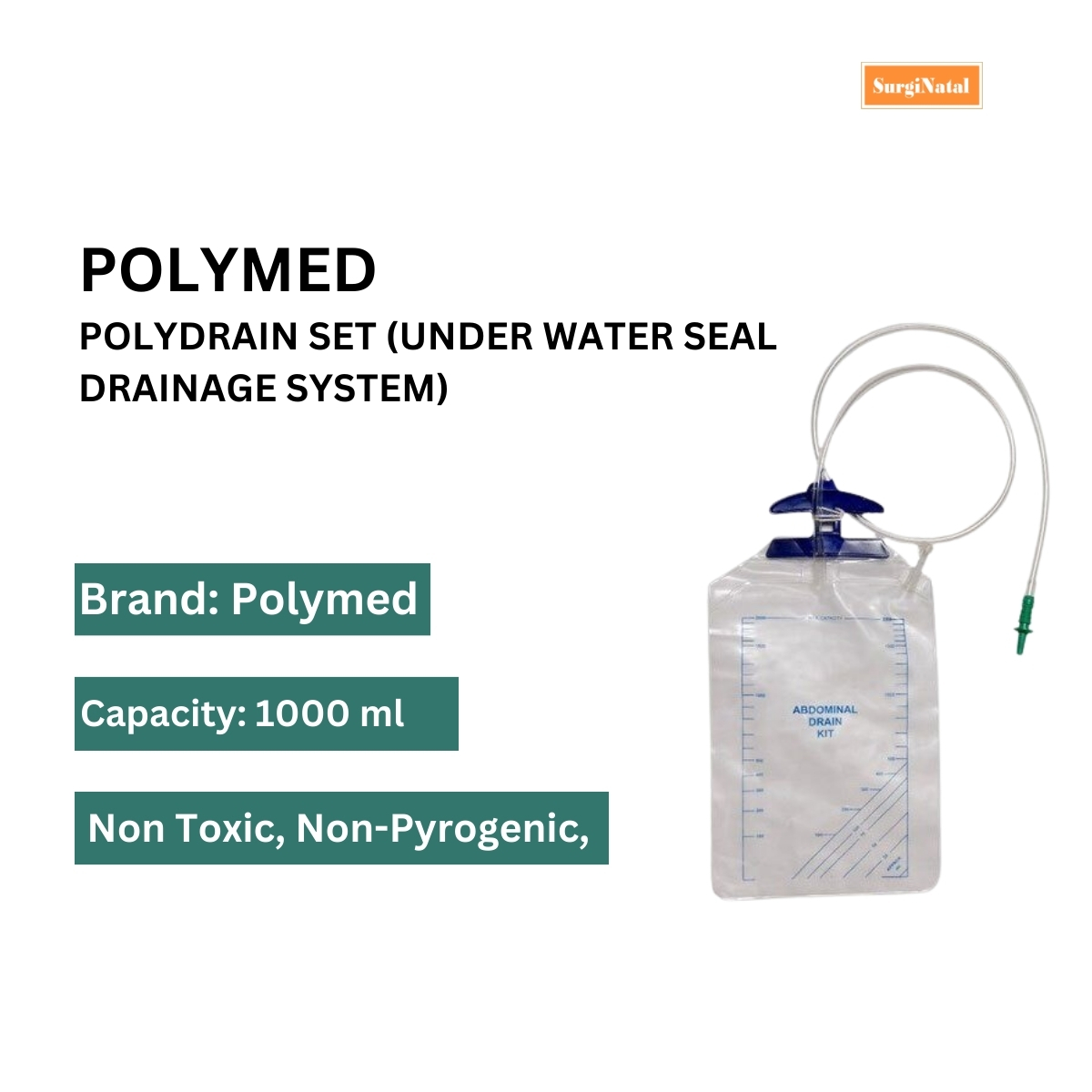  water seal drainage bag