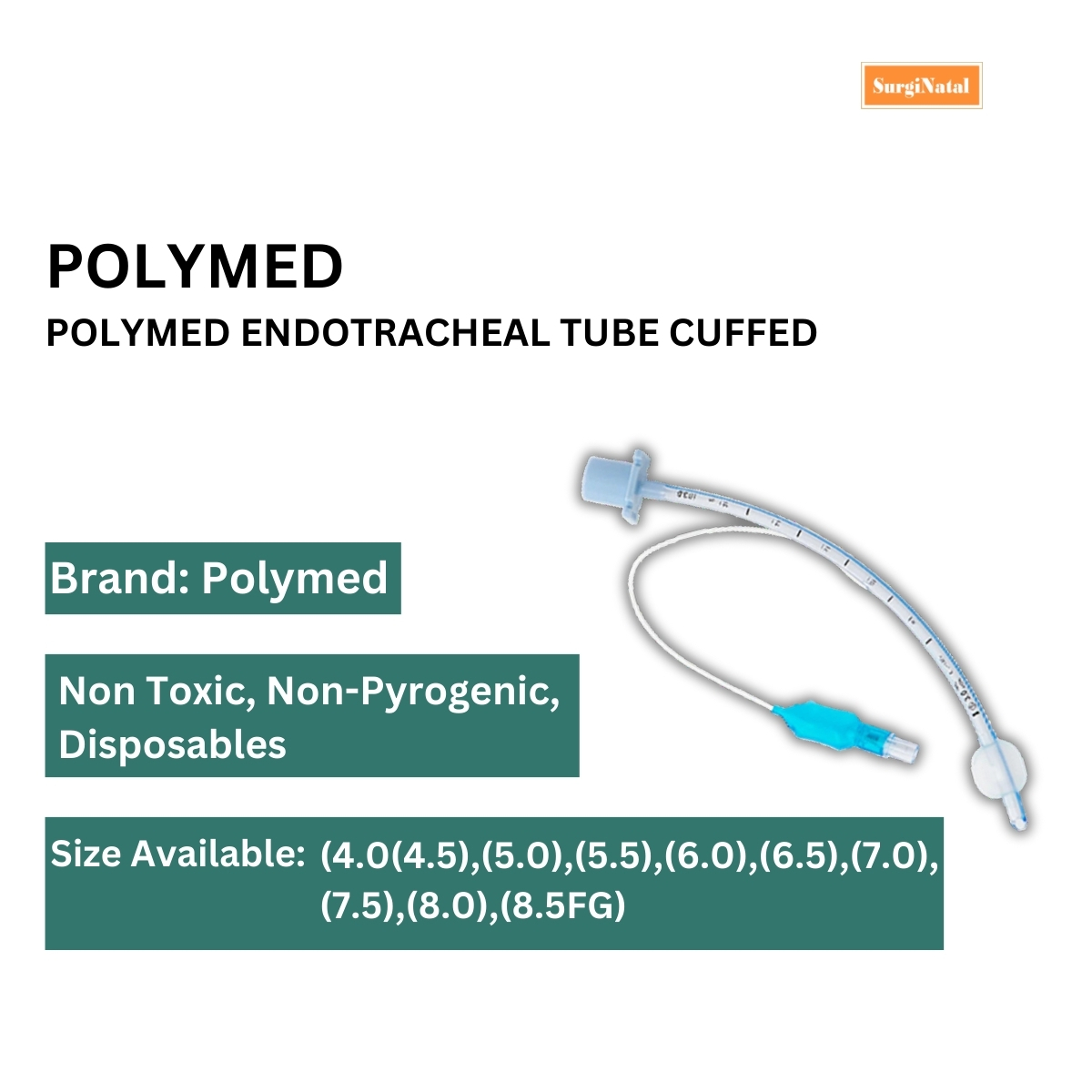  polymed endotracheal tube cuffed