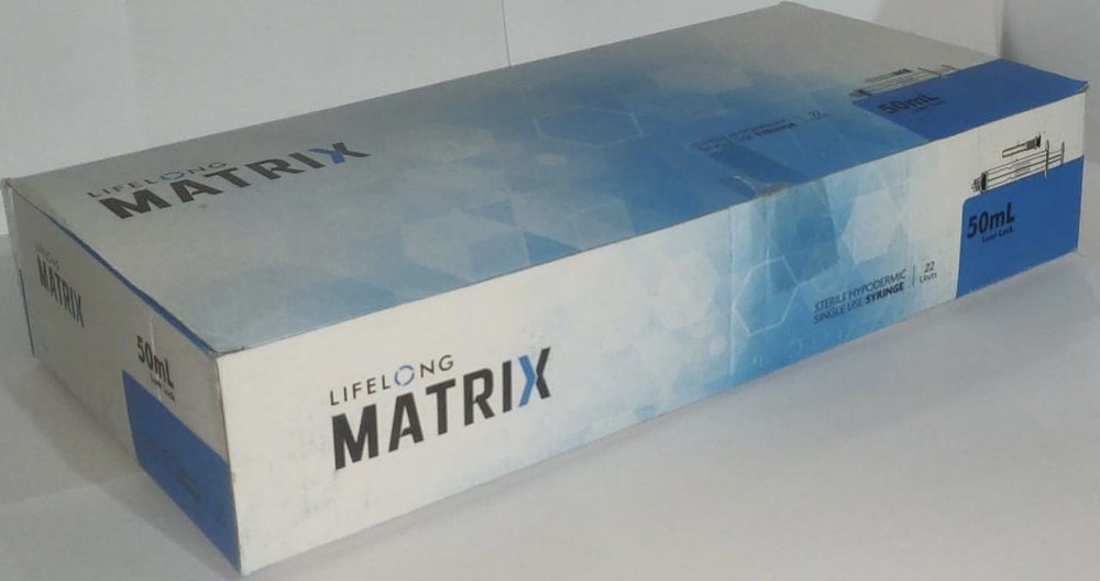 Lifelong Matrix Syringe 50ml (Luer Slip) -22 Units Box