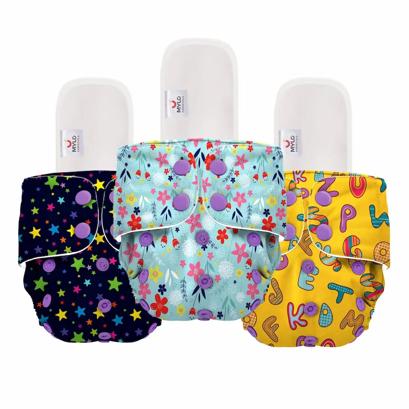 Mylo Reusable Cloth Diaper with 2 Inserts
