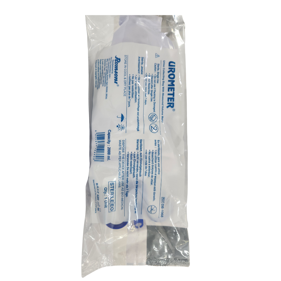 romsons urine collection bag urometer for adults