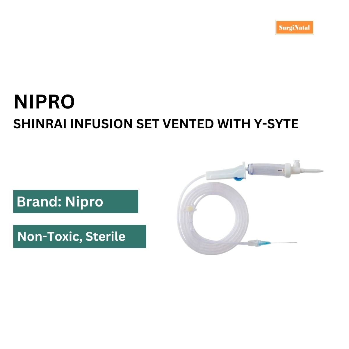 nipro shinrai infusion set vented with y-syte