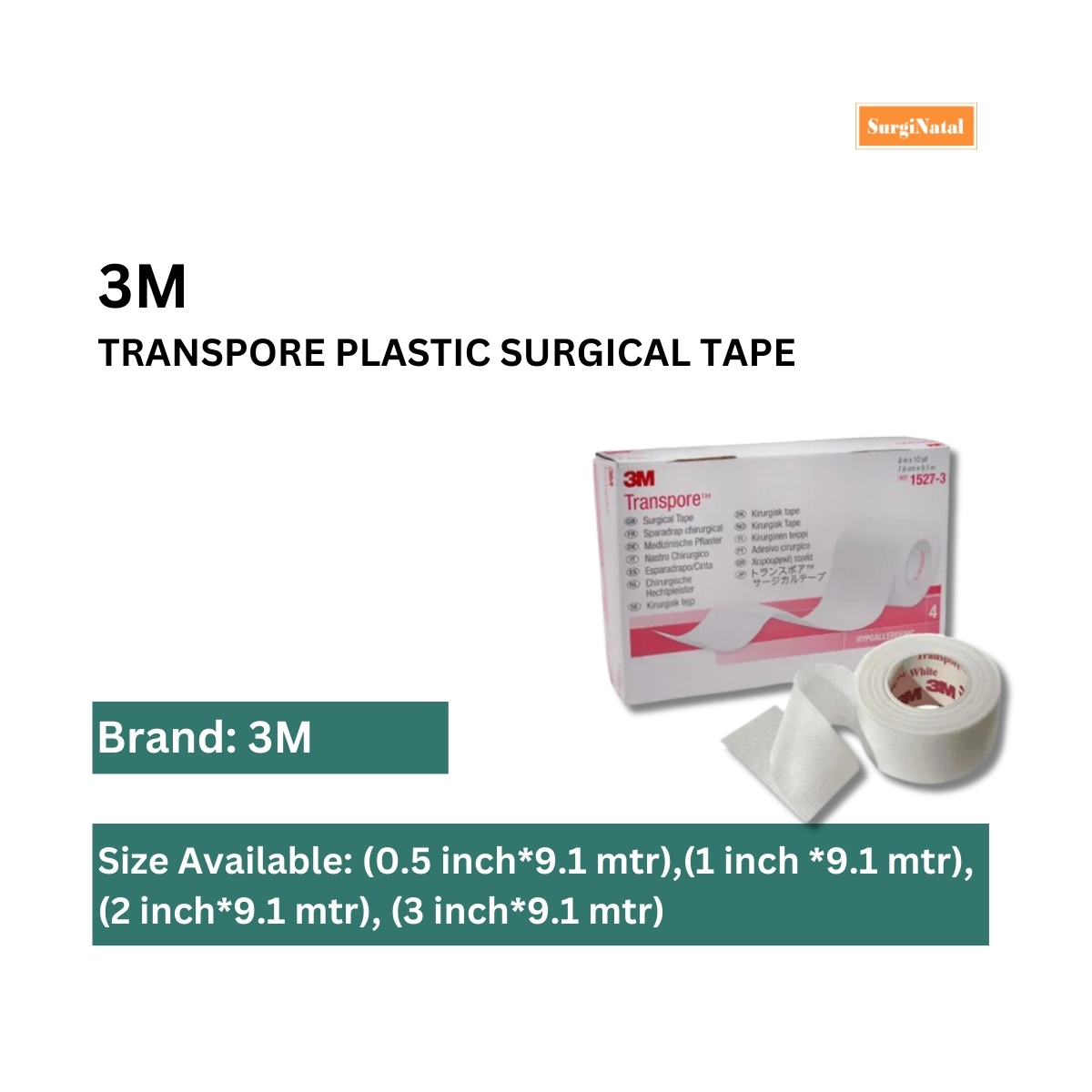  tape transpore plastic