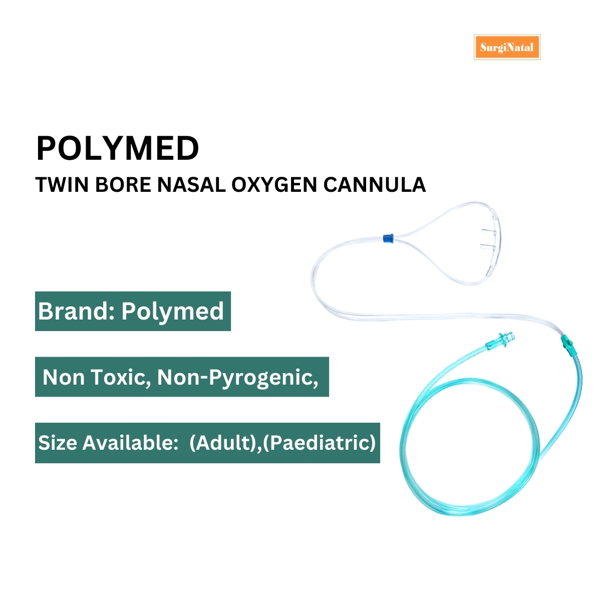  polymed nasocath nasal oxygen cannula